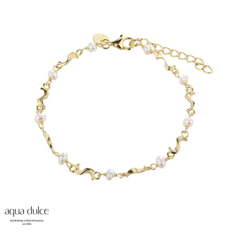 Rhumba Pearl Bracelet Golden - Aqua Dulce Armbånd  - 5740013851064
