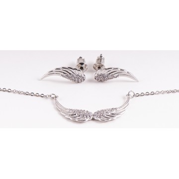 Englevinge Smykke Sæt Spirituelle Smykker Godkarmashop - Berk Øreringe