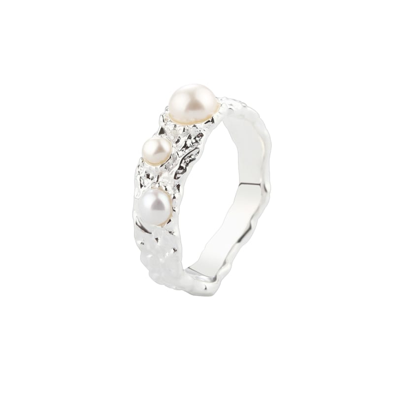 Ring Ruffle Pearl - Aqua Dulce Fingerringe  - 5715446605058