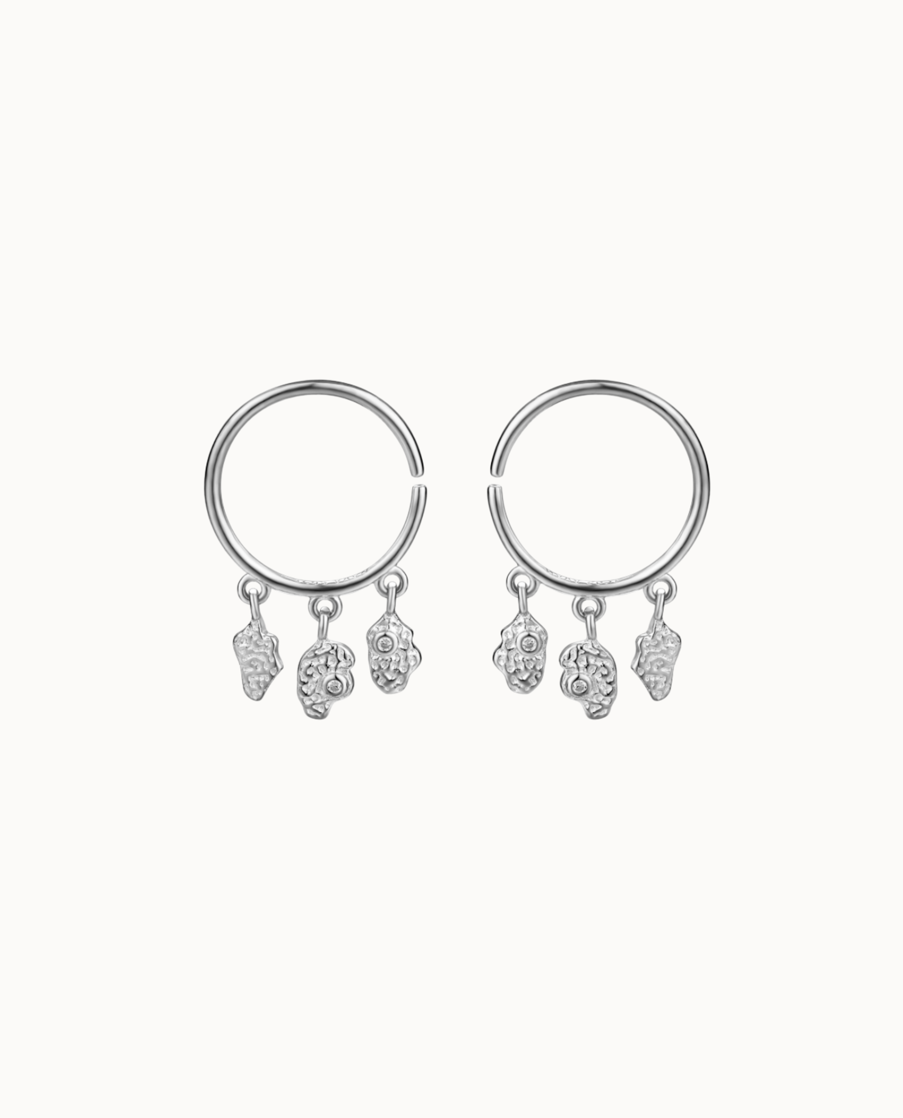 Hali Earrings Sølv - Nava Copenhagen Øreringe  - 05715461002252