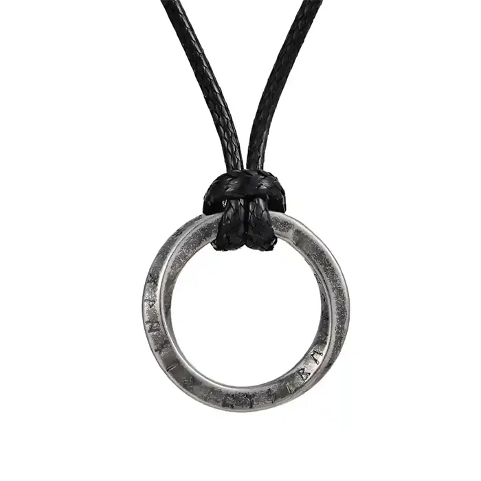 Aurum Circle Oxidized Halssmykke Til Mænd - Halskæder