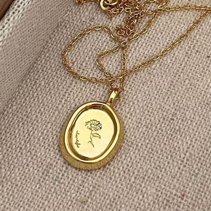 Boom Flower Halskæde Sterling 18k - Halskæder