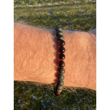 Herre Armbånd Bullamp Eye & Onyx Krystal Armbånd Godkarmashop - Svet Kamenu Armbånd