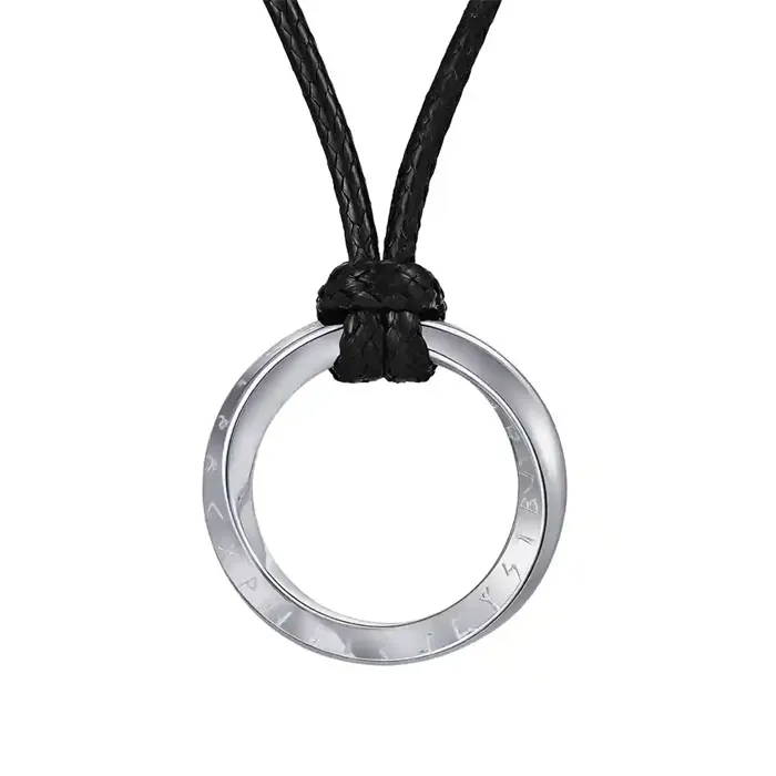 Aurum Circle Steel Halssmykke Til Mænd - Halskæder