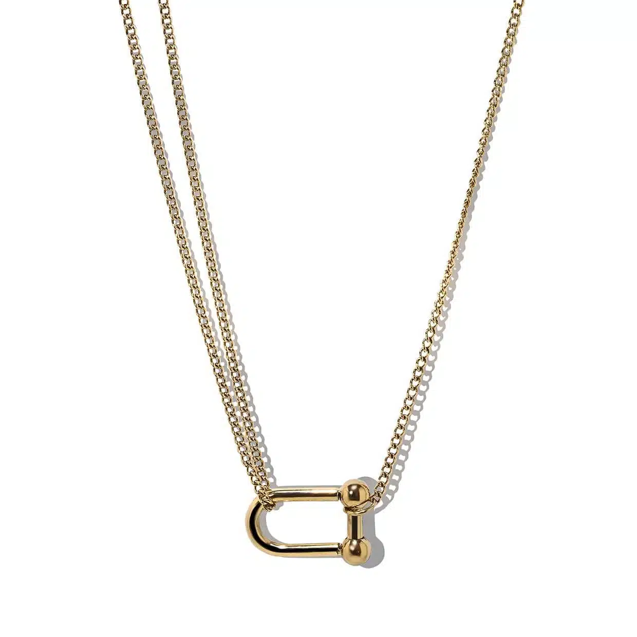 Bold Hestesko Guld Halskæde - Abelstedt Halskæder