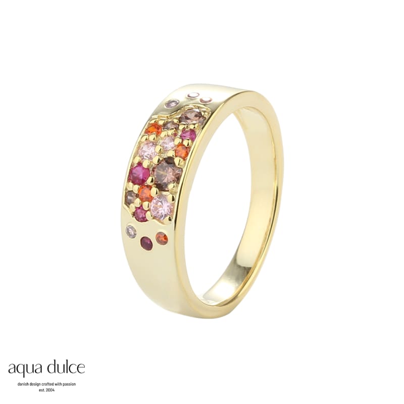 Pink Ring Stardust Str - Aqua Dulce Fingerringe  - 5715446522454