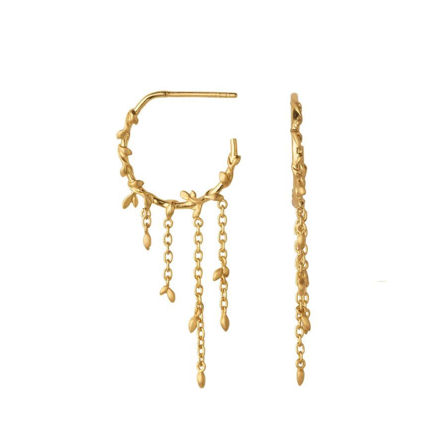 Bybiehl Jungle Ivy Hoops Forgyldt 3109 - Bybiehl Øreringe  - 1233690108636