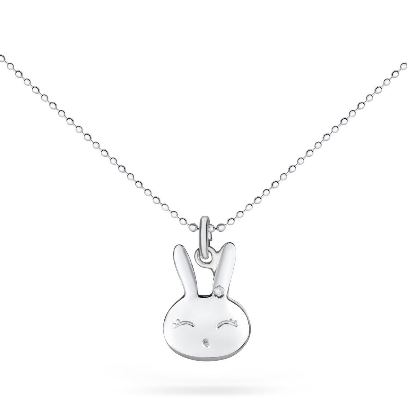 Halskæde Med Kanin Sølv - Luxbaby Halskæder  - 1493537652834