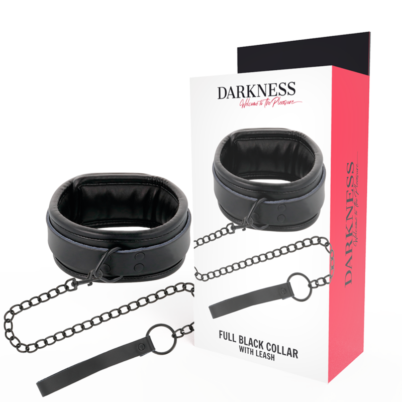 Sort Darkness Bondage Darkness Black Necklace With Chain - Halskæder  - 08435565911928