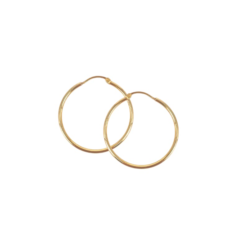 Ana Hoop Medium Golden - Aqua Dulce Øreringe  - 5740013857288