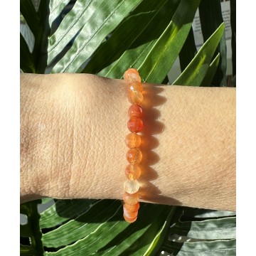 Karneol Armbånd Facetslebet Karneol Godkarmashop - Armbånd