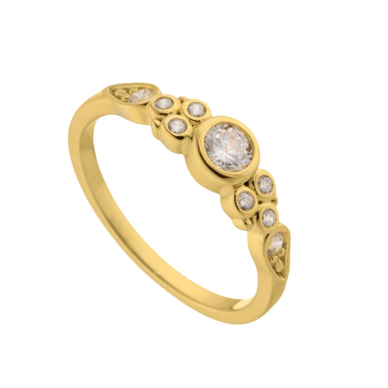 Ring Lilja Str - Aqua Dulce Fingerringe  - 5715446437352