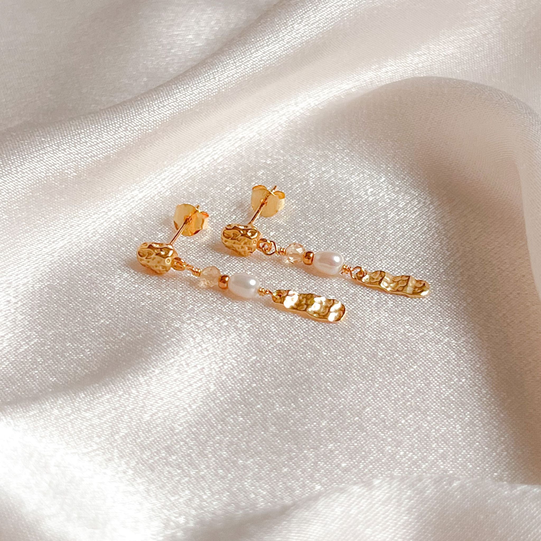 Guld Alma øreringe Forgyldt - Øreringe