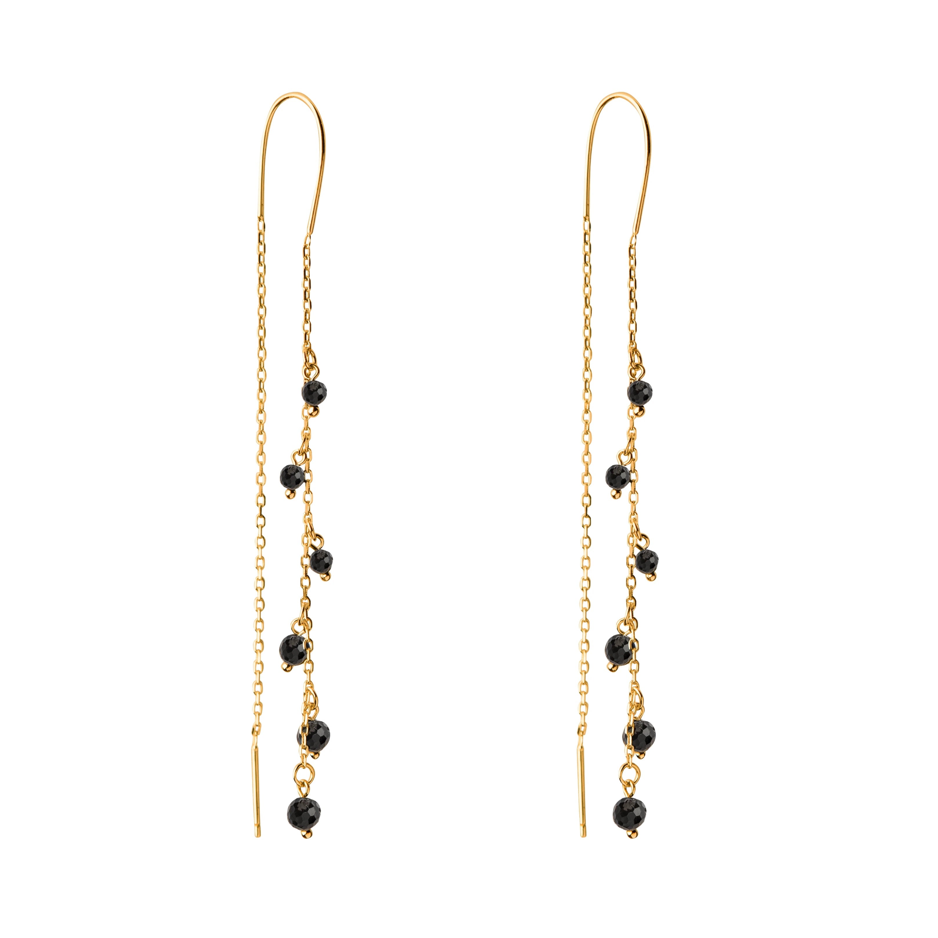 Pure Mind Jeg Forgyldte øreringe Med Røgkvarts Jeeg - A Pure Mind Øreringe  - 1233690143347