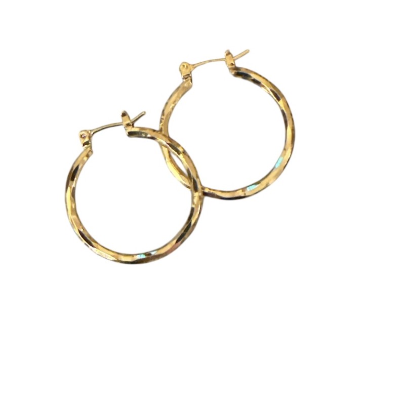 ørestikker Friihof Siig Guldbelagt Shiny Hoops - Friihof + Siig Øreringe