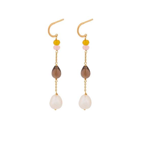 Pernille Corydon Lagoon Shade Earrings Forgyldt - Øreringe  - 5711980045046