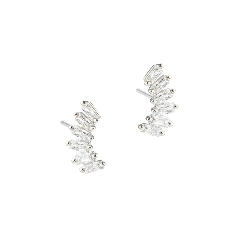 Philina Clear Earstud Silver - Aqua Dulce Øreringe  - 5740013858568