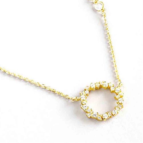 Zircon Halskæde Smukt Design - Halskæder