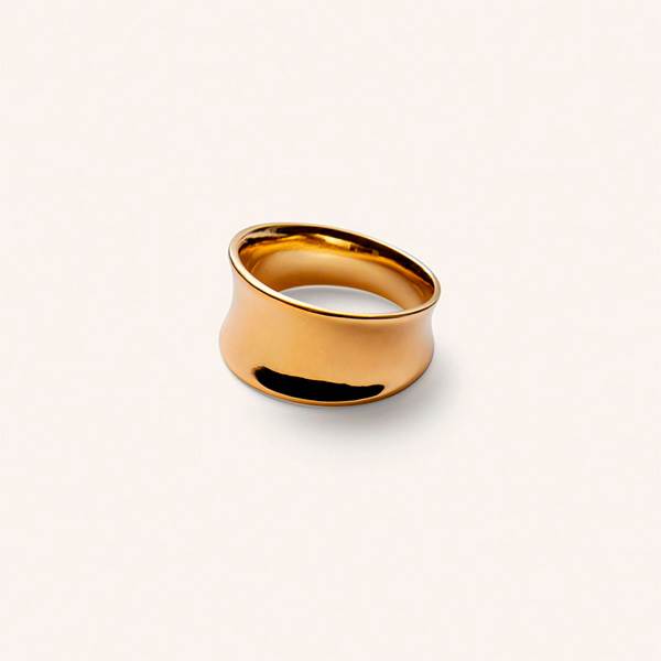 Pernille Corydon Reflection Ring Forgyldt Messing - Fingerringe