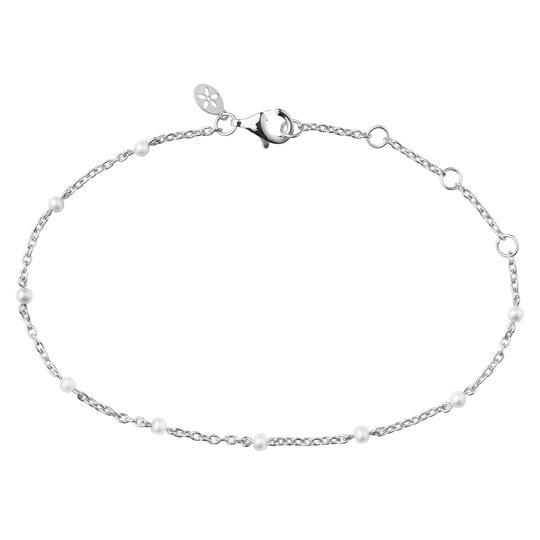 Bybiehl Scarlett Sølv Armbånd Med Perler 3401wp - Bybiehl Armbånd  - 1233690090238