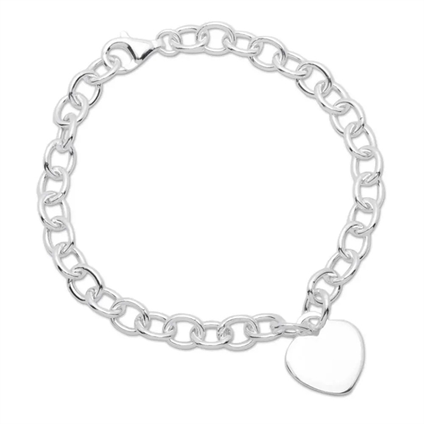 Armbånd Sølv Med Hjerte - Armbånd