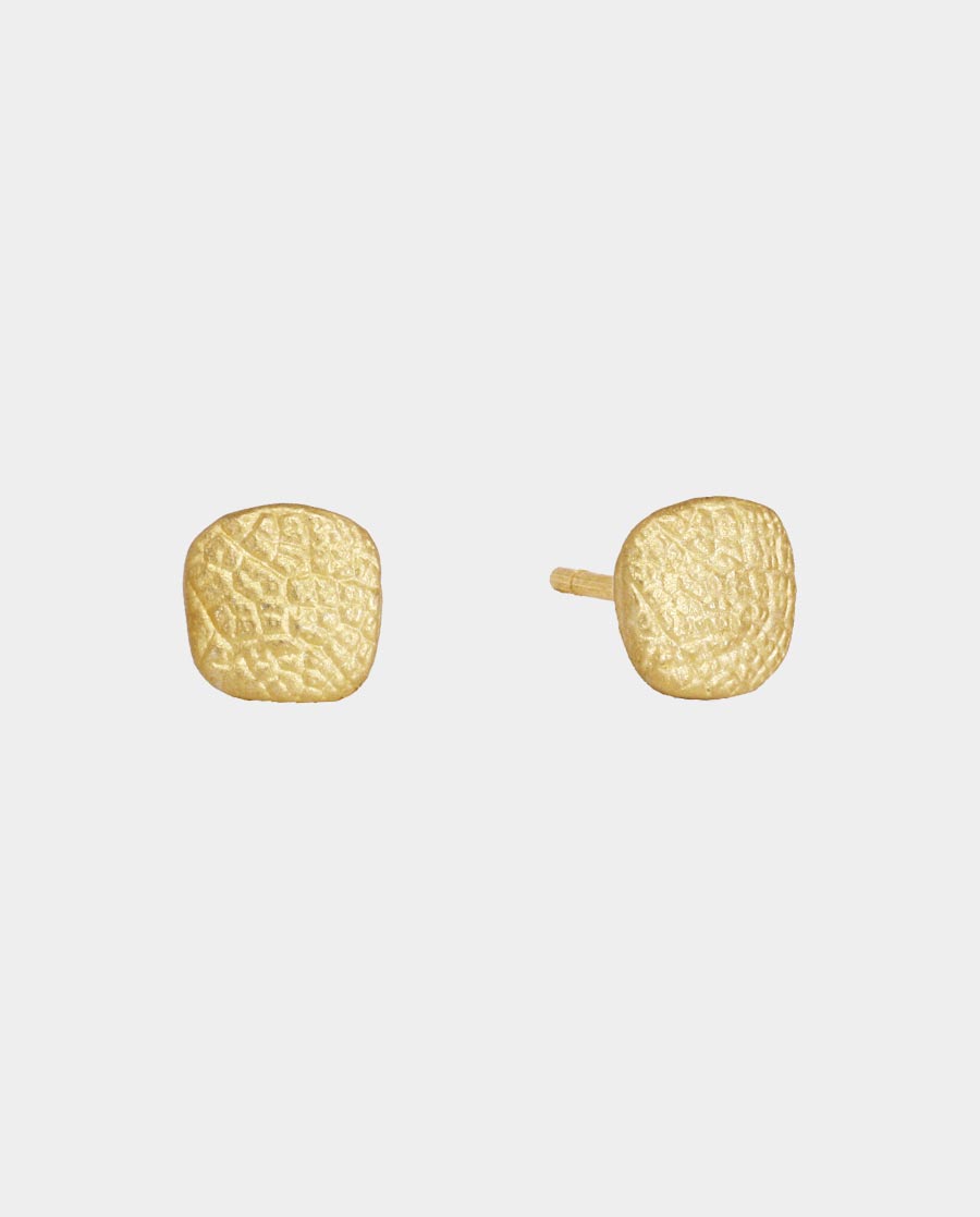 Dadi Jawari Med Organisk Overflade - Nina Rønde Øreringe