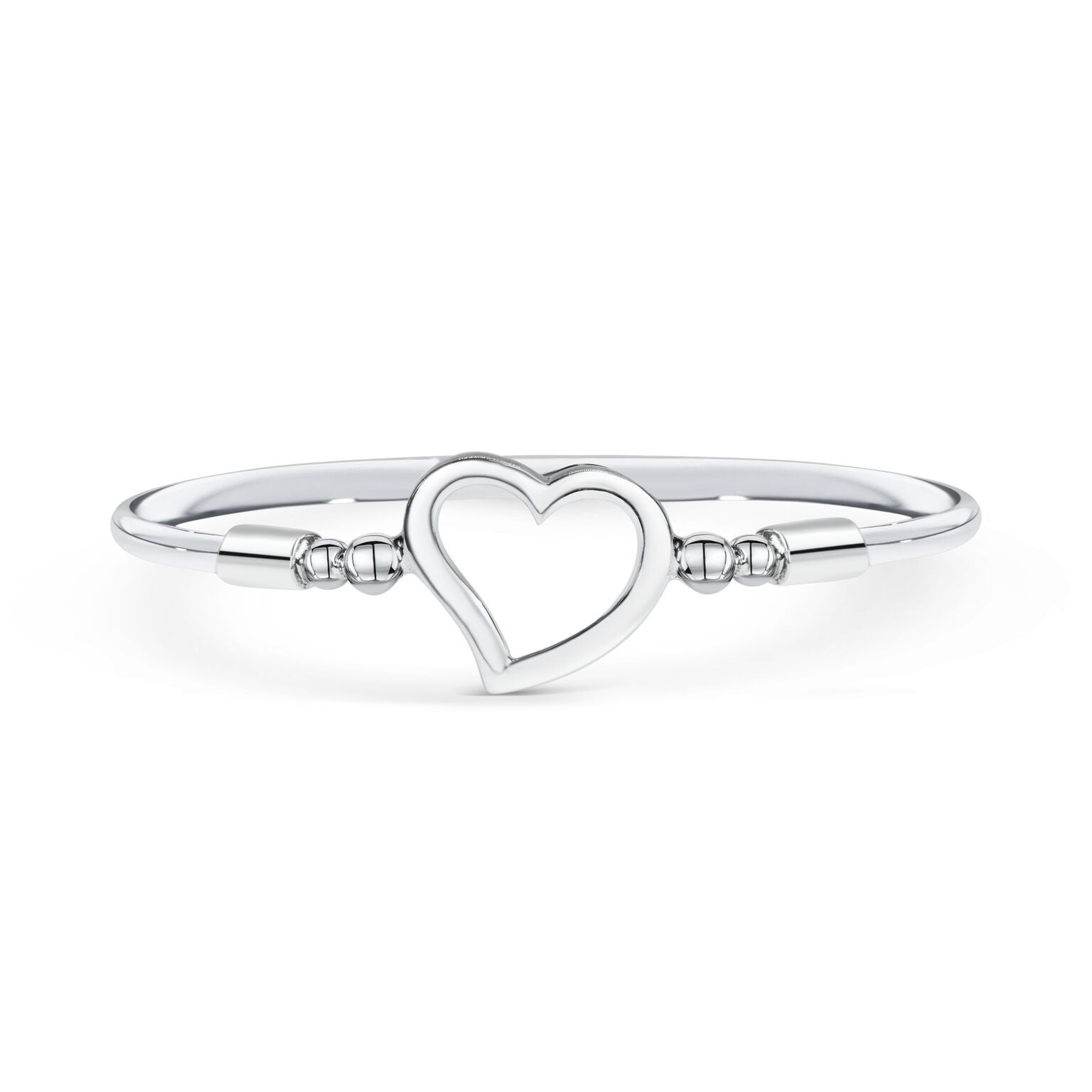 Sølv Armring Med Hjerte - Luxbaby.dk Armbånd  - 1493336293474