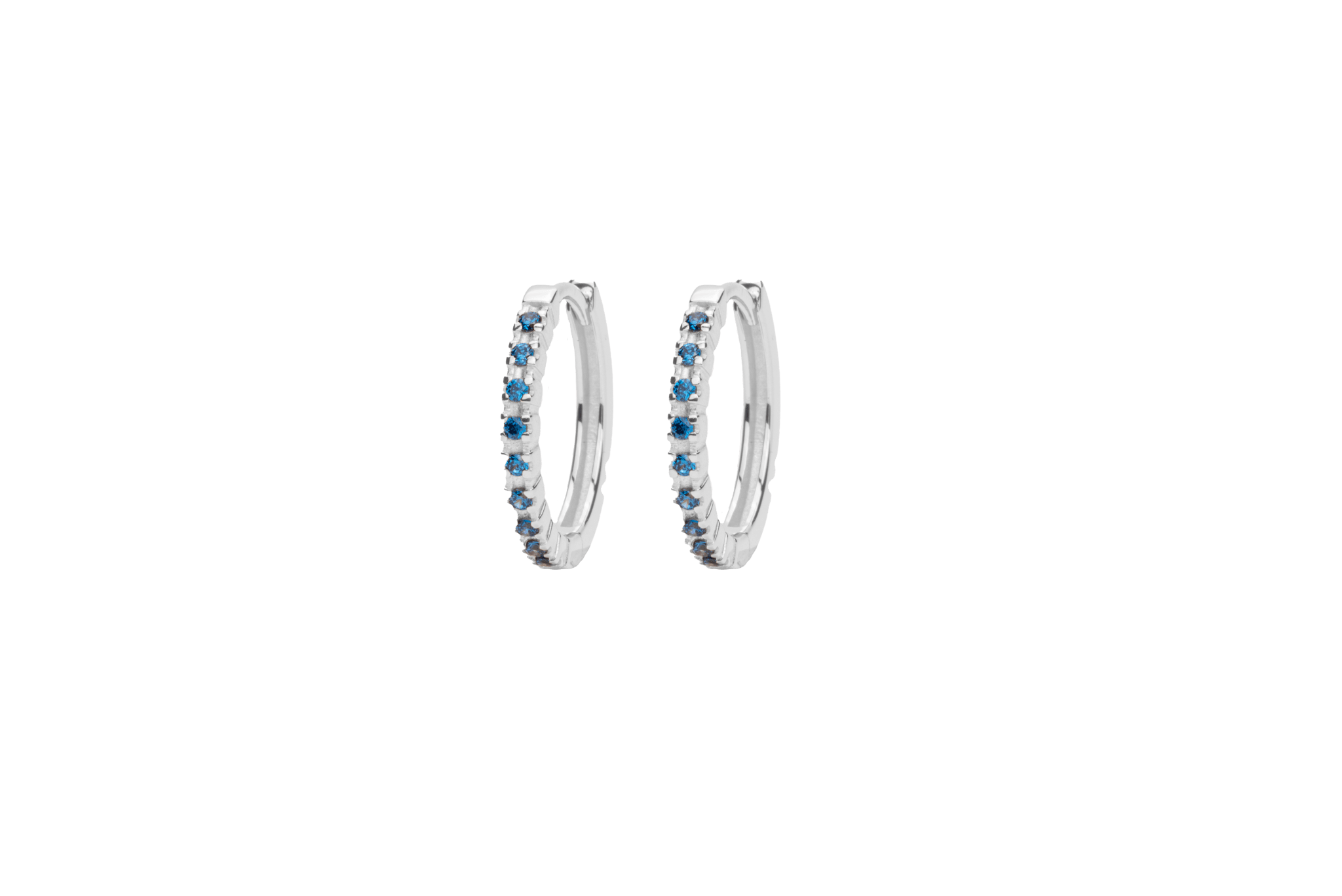 Sølv Eternity Blue Earrings Silver - Ix Studios Øreringe  - 5714534009600