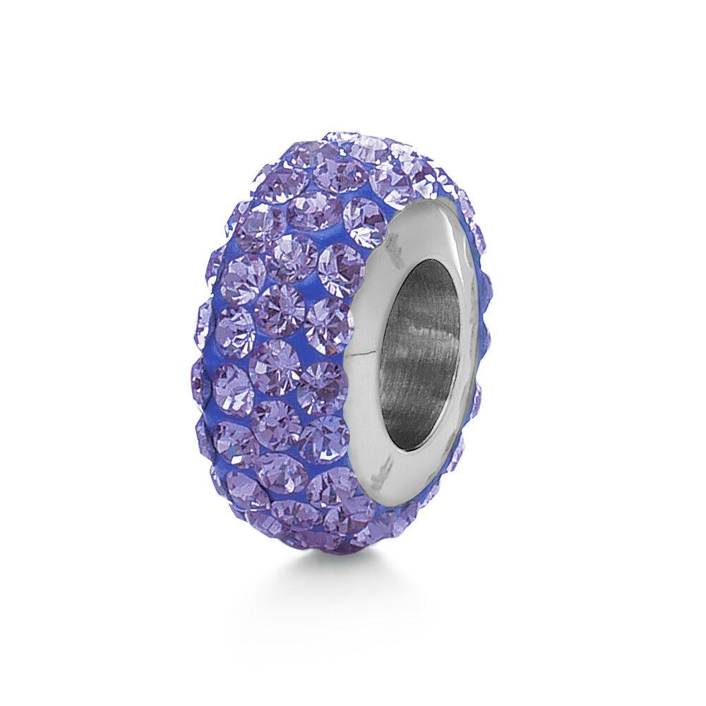 Lilla Perle Charm Til Armbånd Rustfrit Stål - Folli Follie Armbånd  - 2210003898025