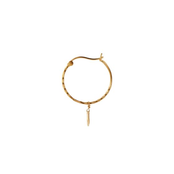 Stine Flow Creol With Hammered Pendant 1325 - Stine A Øreringe
