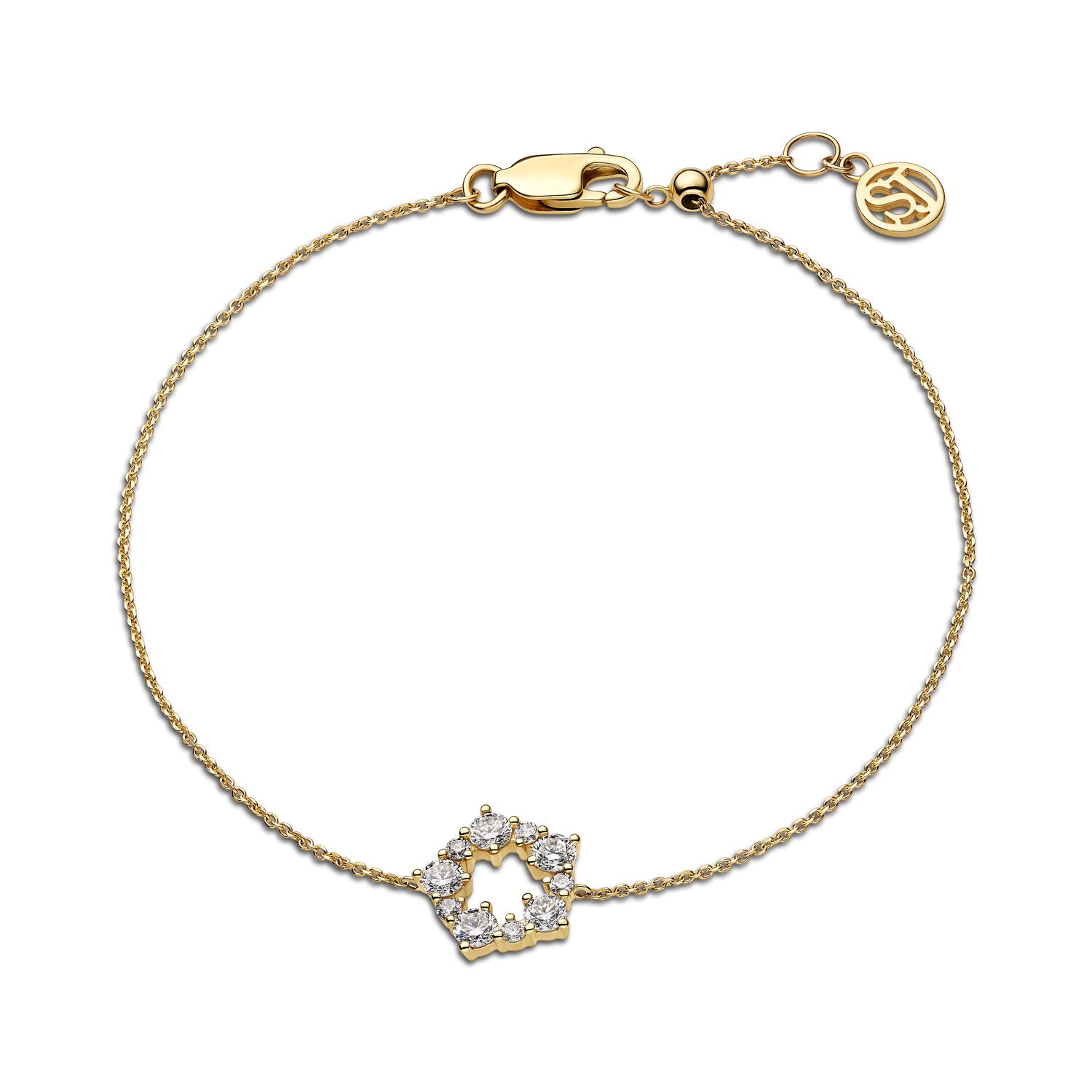 Hvid Armbånd Brina Guld Guld Lab Grown Diamanter - Armbånd  - 5710699085602