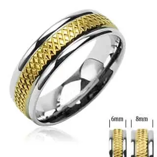 Ring Goldplated Rustfrit Stål - Fingerringe