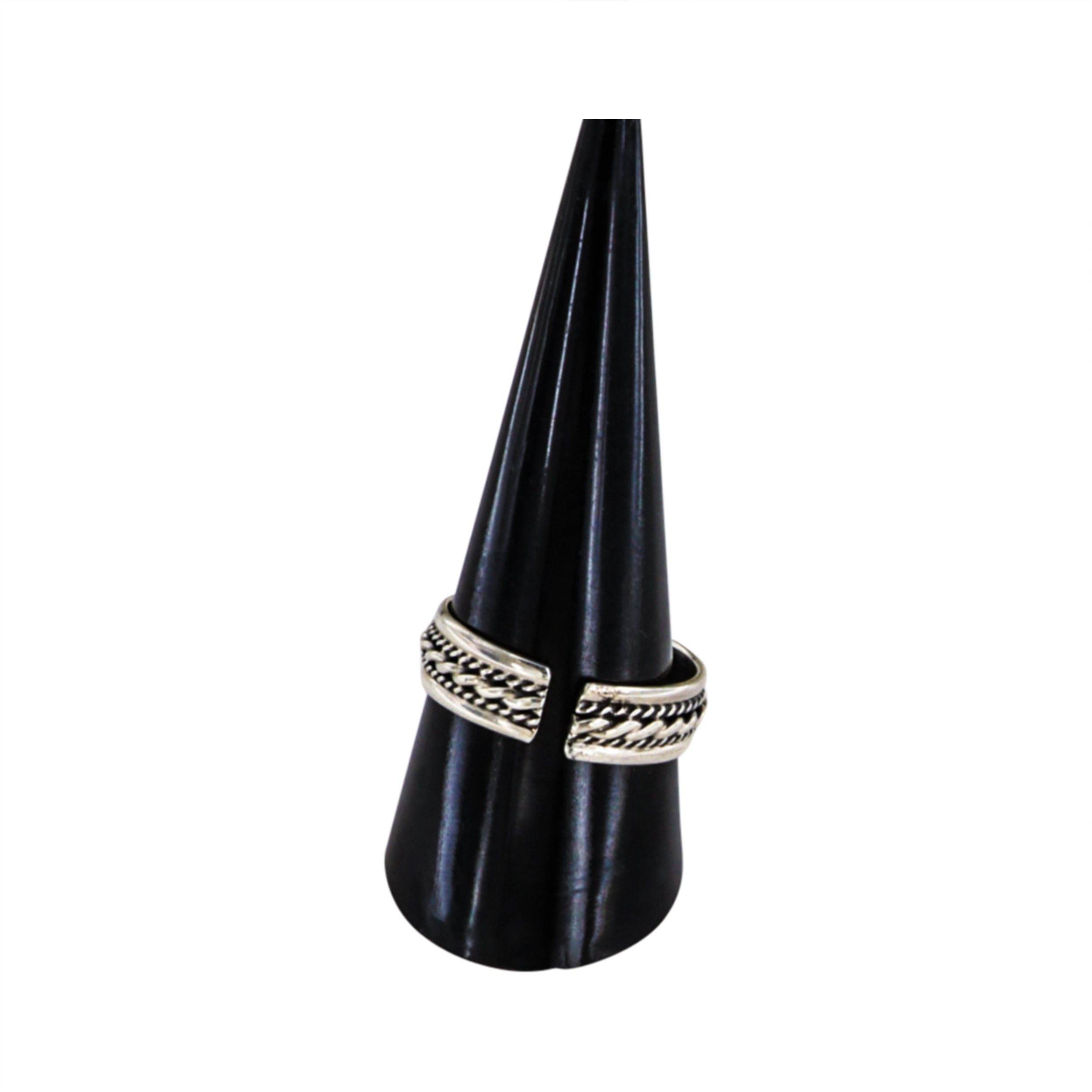 Sølv Fingerring Snoet Bånd Sterling Str - Fingerringe  - 05740034078808
