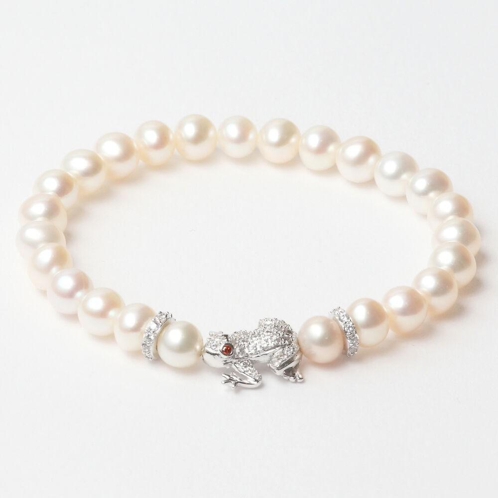 Hvid Armbånd Til Kvinder Lancaster Perlearmbånd Med Frø - Lancaster Armbånd  - 8059519896712
