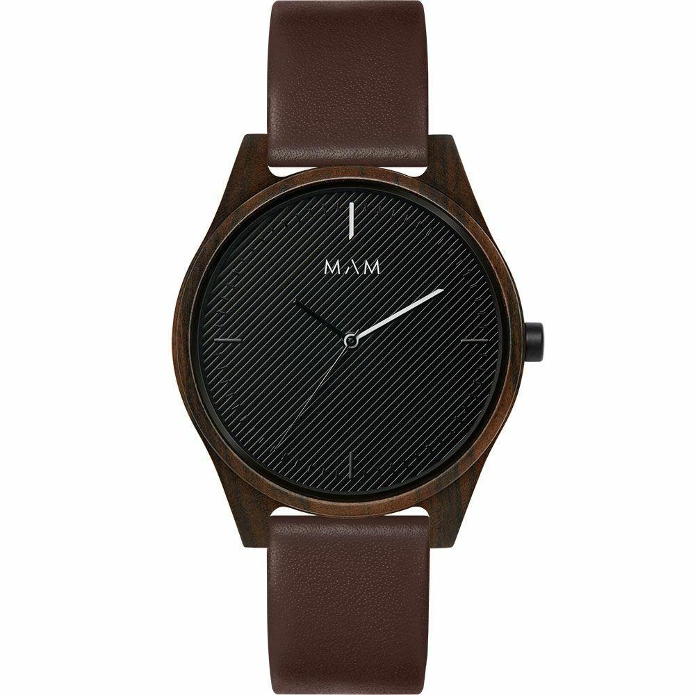 Sort Armbåndsur Mam Mam620 Unisex Brun - Mam Armbånd  - 8436564886200
