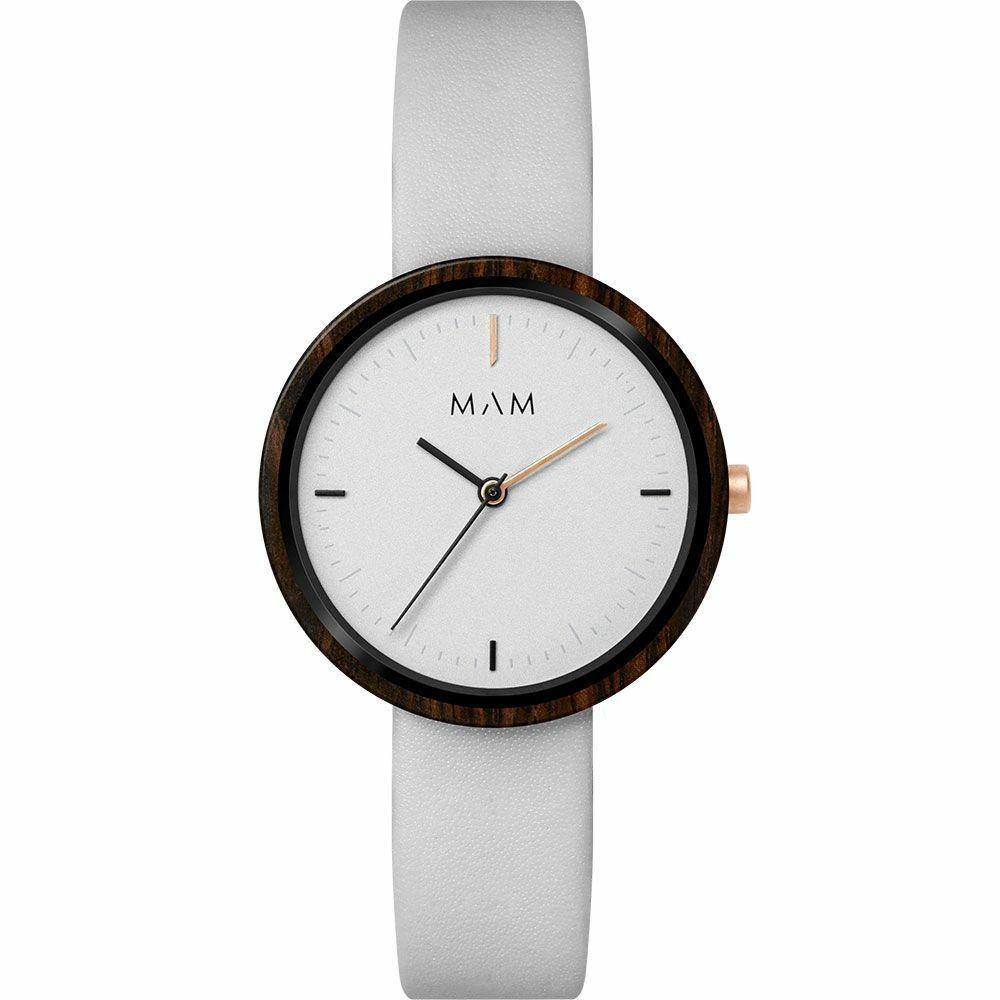 Hvid Armbåndsur Unisex Mam Mam658 Brun - Mam Armbånd  - 8436564886583