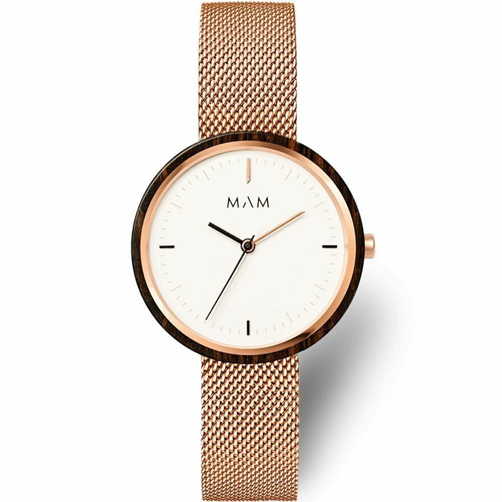 Armbåndsur Mam Mam664 Unisex Rustfrit Stål Træ - Mam Armbånd  - 8436564886644