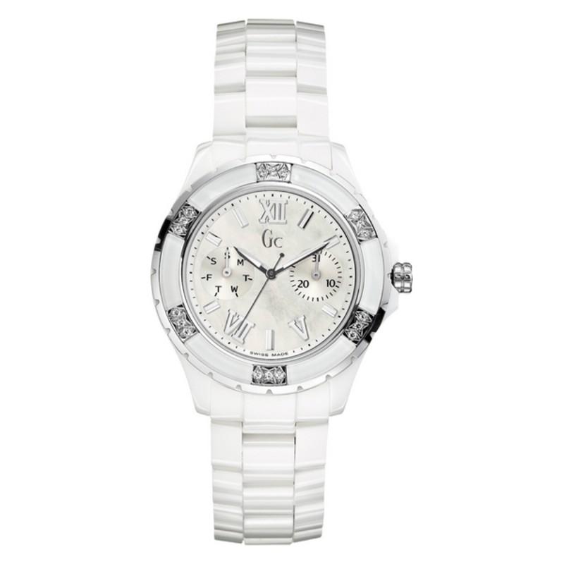 Hvid Guess Dameur X69117l1s Keramik - Guess Armbånd  - 0091661408076
