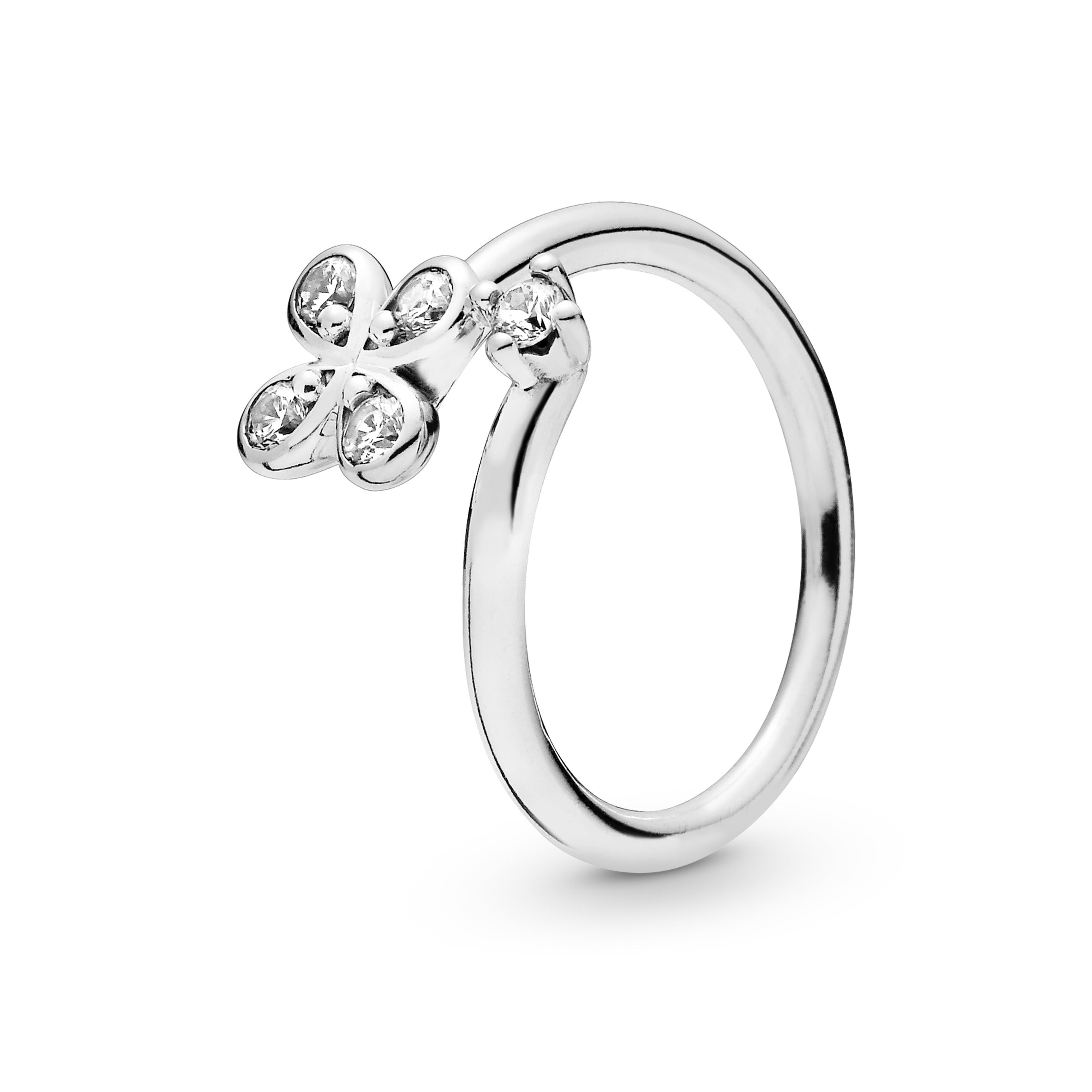 Pandora Ring Med Blomst 197988cz - Pandora Fingerringe  - 1233690068626