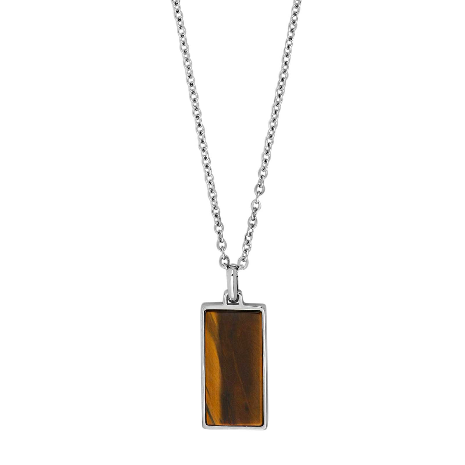 Gul Son Kæde Stål Med Yellow Tiger Eye - Halskæder