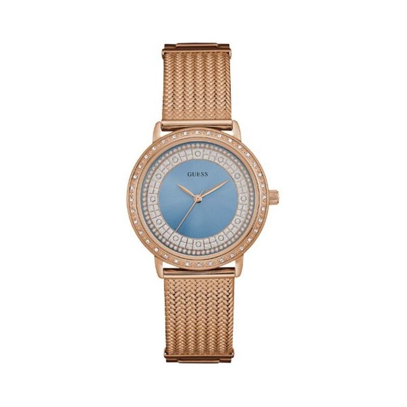 Pink Guess Dameur W0836l1 Armbåndsur Blå - Guess Armbånd  - 0091661463709