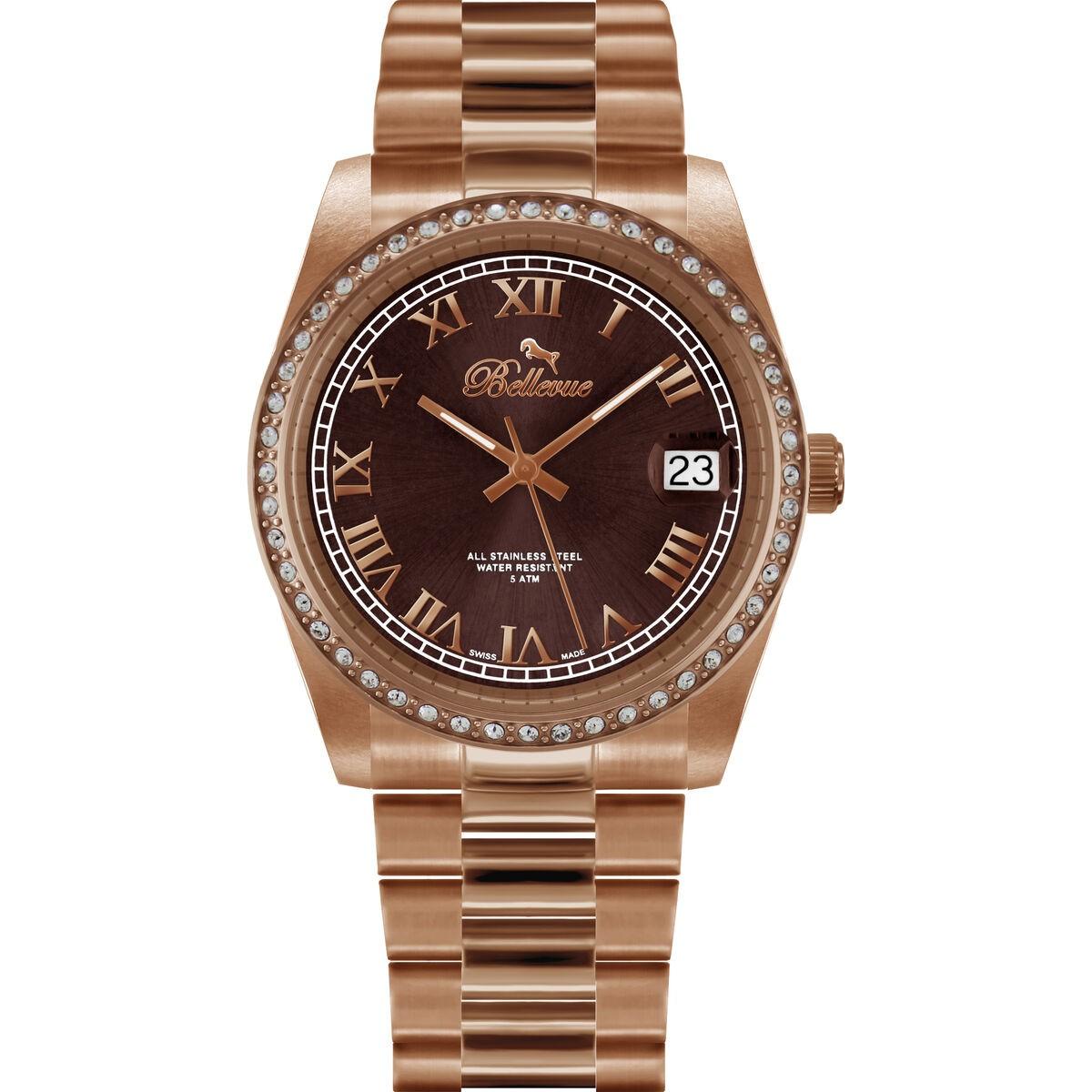 Rosa Dameur Bellevue I30 Armbåndsur Til Kvinder Stål - Bellevue Armbånd  - 7640166931775