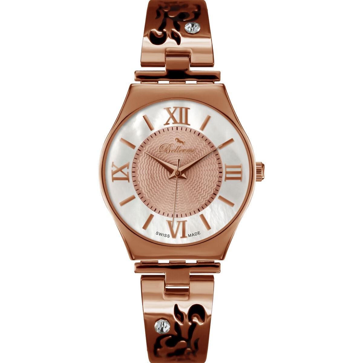 Pink Dameur Bellevue D17 Armbåndsur - Bellevue Armbånd  - 7640166932451