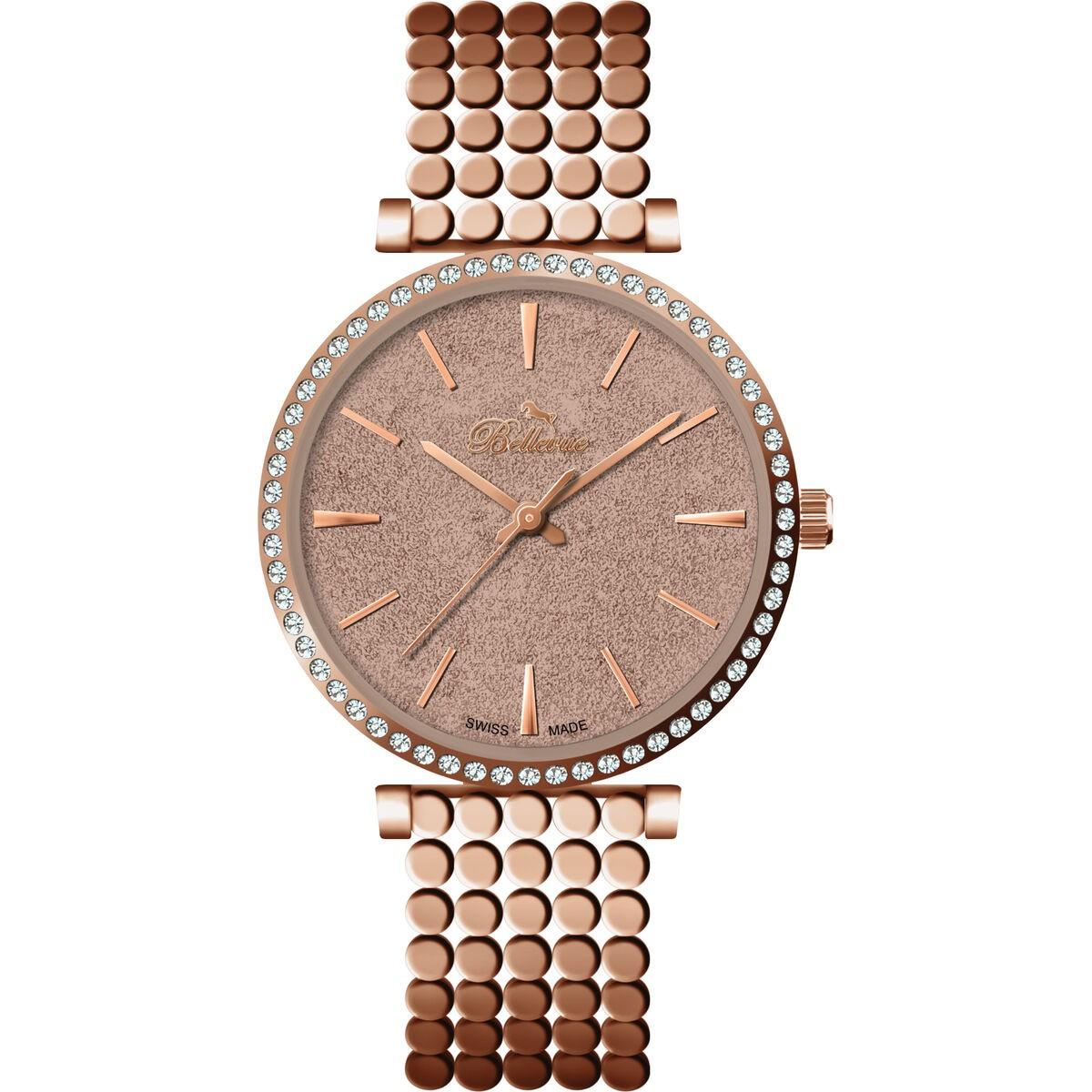 Pink Dameur Bellevue E64 Armbåndsur - Bellevue Armbånd  - 7640251012907
