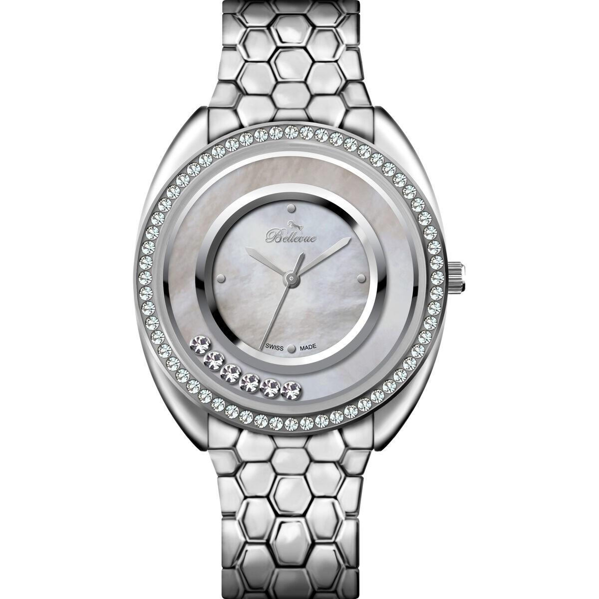Dameur Bellevue F51 Sølvgrå Armbåndsur - Bellevue Armbånd  - 7640251012778