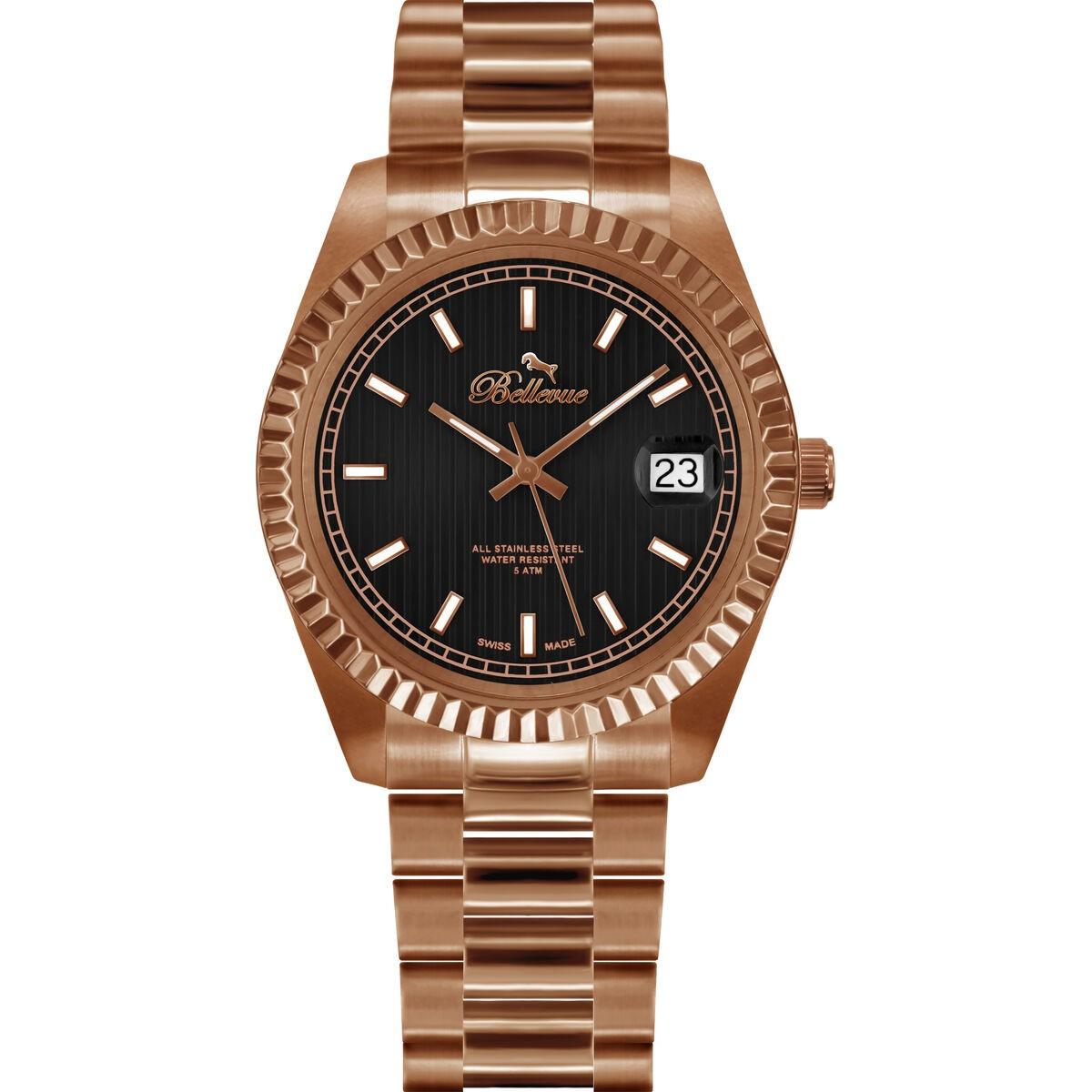 Rosa Dameur Bellevue H26 Guldfarvet - Bellevue Armbånd  - 7640166931430