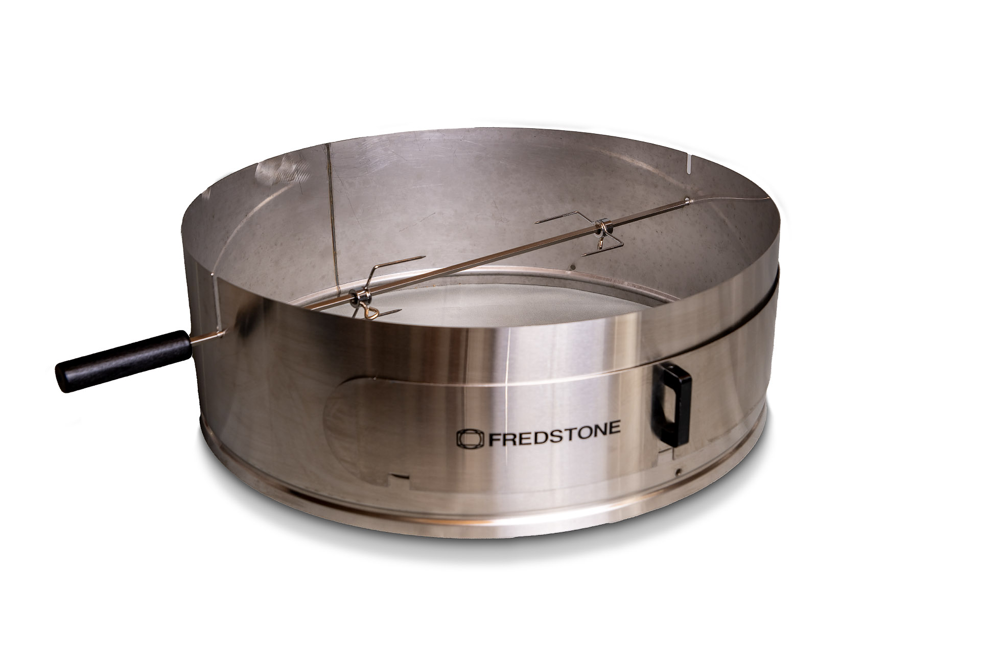 Fredstone Pizzaindsats Rotisseri Til Kuglegrill Incl Ring Låge Spyd Gafler Sortering - Fingerringe