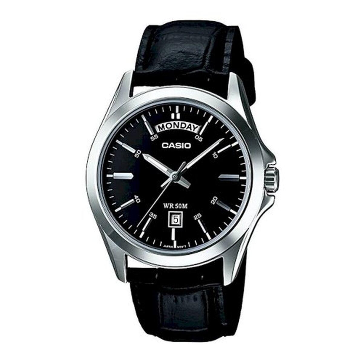Casio Mtp 1370l Herreur Læderrem - Casio Armbånd  - 4971850908036