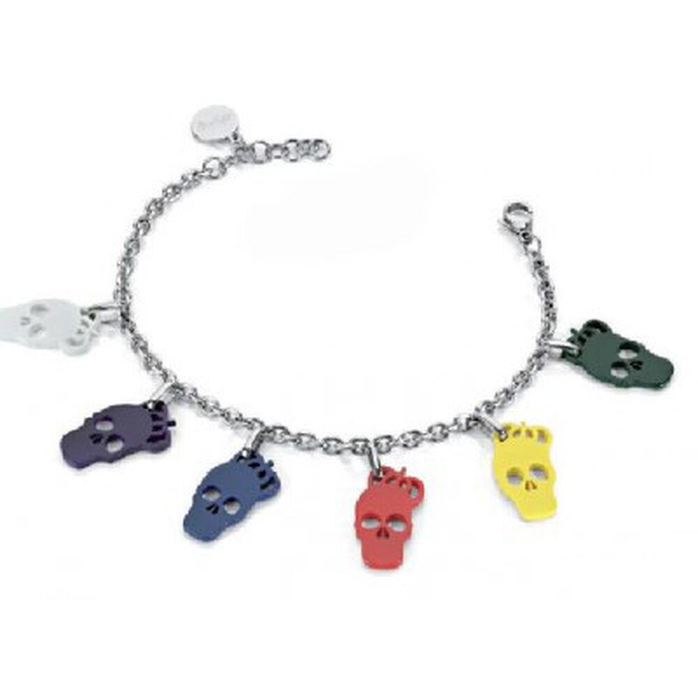 Miss Sixty Armbånd Til Kvinder Colorfull Skulls Rustfrit Stål - Miss Sixty Armbånd  - 8032867018562