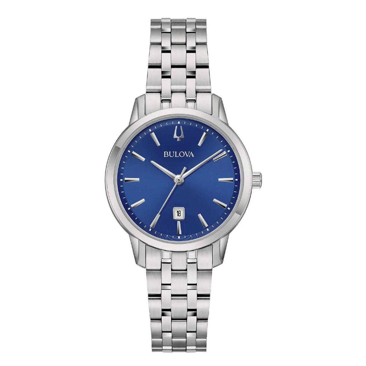 Dameur Bulova 96m166 Armbåndsur Med Blå Skive - Bulova Armbånd  - 8018225036300